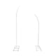thumbnail image 1 of Soporte para arco de boda con parte superior curvada, soporte para telón de fondo para despedidas de soltera de Año Nuevo. Blanco, 1 of 9