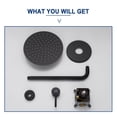 thumbnail image 2 of Boyel Living 10 inch Round Rain Shower Faucet Wall Mount Single-function Shower System Matte Black, 2 of 8