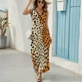 thumbnail image 6 of Leopard Print Pattern Sleeveless Dress Woman Fashion Long Dresses Women's Summer Suit Dress 2025, 6 of 7