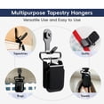 thumbnail image 4 of 8 Pack Heavy Duty Tapestry Hangers Clamps, Anti-Slip Quilt Hangers for Wall Hangings, Rugs, Carpets, Blankets Display, 4 of 8