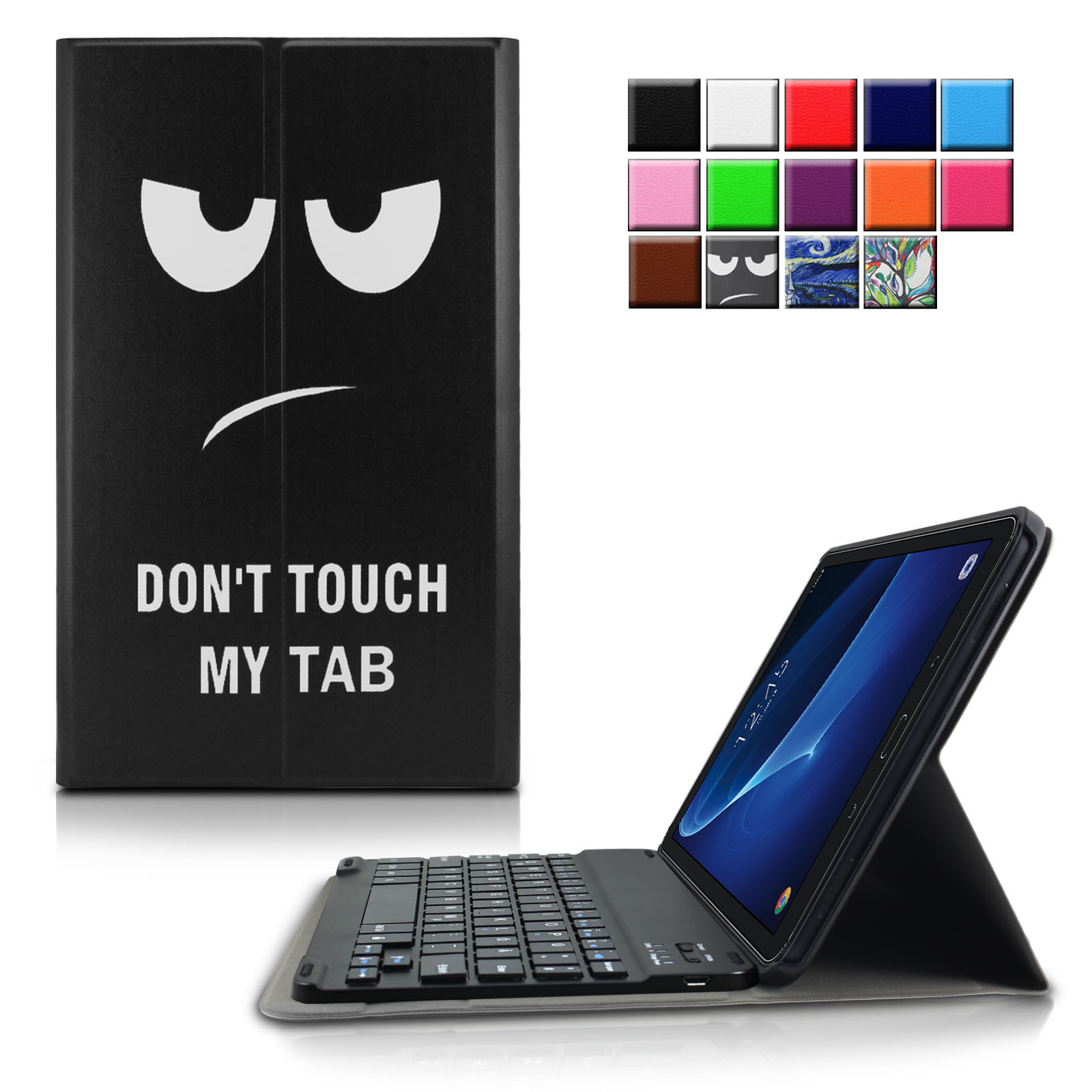 Infiland Shell Cover Case with Detachable Wireless Bluetooth Keyboard For Samsung Galaxy Tab A