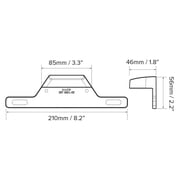 Dream Lighting LED License Light and Bracket/White