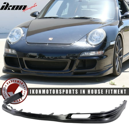Porsche Rear Spoilers - Fits 05-08 Porsche 997 911 2Dr GT3 Style Front Bumper Lip Spoiler - Urethane PU