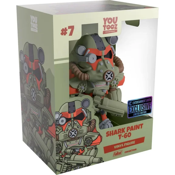 Youtooz Fallout Collection T-60 Power Armor Green Bomber Variant #7 - Entertainment Earth Exclusive