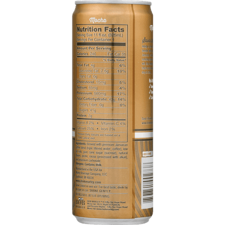 Marley's One Drop Mocha Premium Coffee Drink, 11 Fl. Oz.