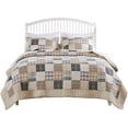 thumbnail image 4 of Greenland Home Fashions Oxford Cotton Quilt Set, Reversibe, 2-Piece Twin-XL, Taupe, 4 of 6