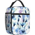 thumbnail image 2 of Reusable Lunch Bag Brilliant Flowers Insulated Lunch Box Container Portable Cooler Thermal Lunch Tote Bag for Women Men Adult Work Office Picnic Travel Beach, 2 of 6