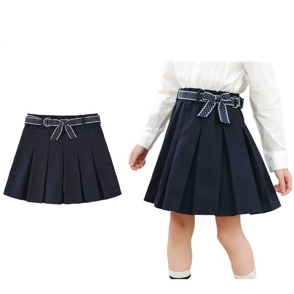 Uniform Skirts Pleated Skirt for Girls Navy Uniform School Clothes for Girls 13-14 Years