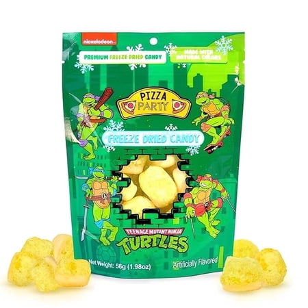 Bubblegum Kids Teenage Mutant Ninja Turtles Freeze Dried Candy for Kids Sweet Gummy Pizza Flavor 1.98 oz 10-Pack