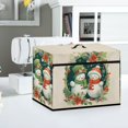 thumbnail image 5 of HELLHERO Snowman Flowers Sewing Machine Cover with Tote Handle Universal Everyday Uses, 5 of 8