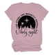 thumbnail image 1 of Gibobby Camisas Para Mujer Elegantes Camiseta de manga corta con cuello redondo y estampado de para mujer O Holy Night（Rosa， M), 1 of 3