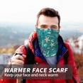 thumbnail image 7 of Neck Gaiter Face Cover Scarf, seashell ocean Soft Face Sun Mask Cover Scarf Headband Cooling Sweat Absorbing Bandanas Hiking Cycling Running, 7 of 7