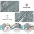 thumbnail image 4 of Coolnut Silver Glitter Texture Zipped Velvet Pillowcases 20x40 in, Soft and Cozy Decor Giftsative Plush Pillow Case with Hidden Zipper for Bedroom, Sofa, Couch324, 4 of 7