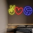 thumbnail image 4 of Love Volleyball Neon Sign, Volleyball Club Wall Decor, 4 of 4