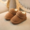 thumbnail image 2 of Otqutp Toddler Baby Faux Fu𝗿 Lined Booties Little Girls Boys Plush Warm Winter Boots Water-Resistant Barefoot Walking Shoes, 2 of 6