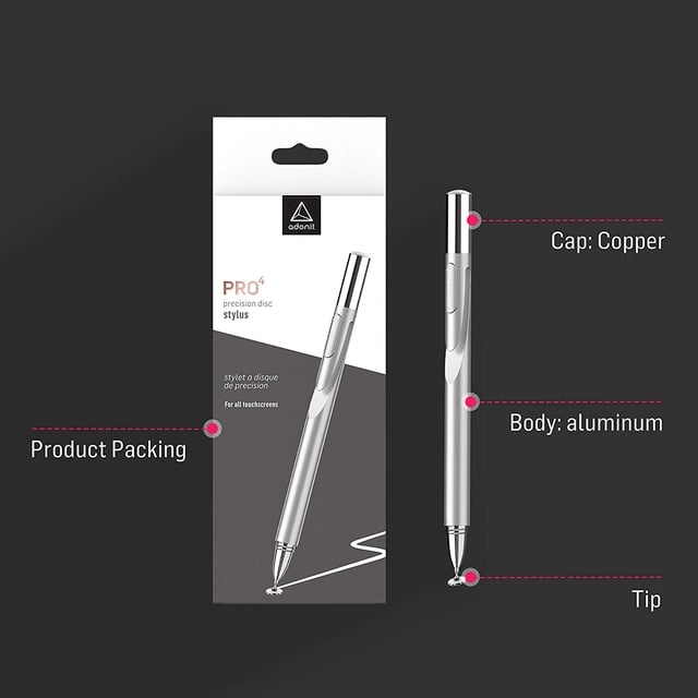 Lápiz Óptico Capacitivo Adonit Pro 4 Plata