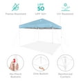 thumbnail image 4 of Best Choice Products 10x10ft Easy Setup Pop Up Canopy w/ 1-Button Setup, Wheeled Case, 4 Weight Bags - French Blue/White, 4 of 9