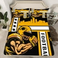 thumbnail image 2 of Castle Fairy Football Gamer 4pcs Bed Sheets for Boys Girls,Ball Game King Sheets,Sport Gaming Super Cozy Sheet Set,Lightweight Room Decor, 2 of 7