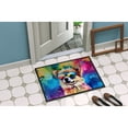 thumbnail image 4 of Carolines Treasures DAC2537MAT 0.15 x 18 x 27 in. Pomeranian Hippie Dawg Doormat, 4 of 5