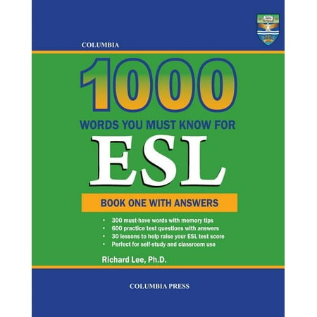 Columbia 1000 Words You Must Know for ESL : Book One with Answers