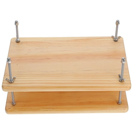 Wooden Book Press Plate Manual Binding Machine Set - Easy to Use Bookbinding Tool for Crafting and Projects