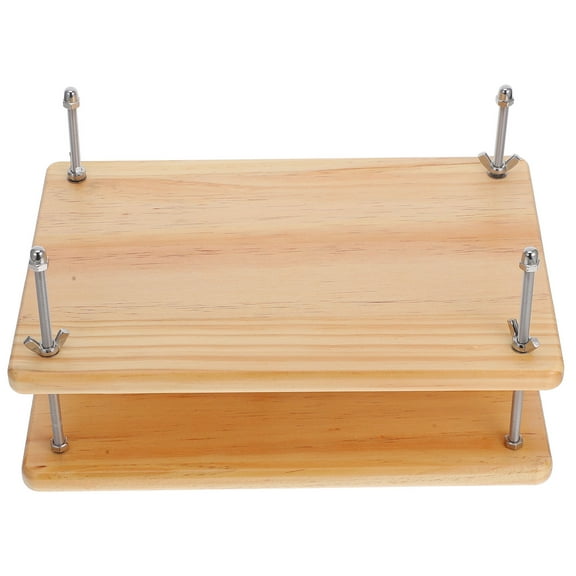 Wooden Book Press Plate Manual Binding Machine Set - Easy to Use Bookbinding Tool for Crafting and Projects