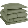 thumbnail image 7 of Chezmoi Collection Sage Green Down Alternative Comforter King - 3-Piece All Seasons Lightweight Comforter Set - Microfiber Comforter Duvet Insert with Corner Tabs, 7 of 7