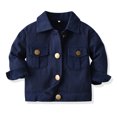 thumbnail image 4 of Vedolay Top Girl's and Toddlers' Lightweight Print Zip-up Hooded Lined Jacket,Blue 4-5 Years, 4 of 5