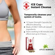 Rescue Detox - ICE CAPS - 12ct | Concentrated Cleansing Capsules - Works in 90 Minutes Up to 5 Hours