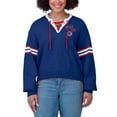 thumbnail image 4 of Women's WEAR by Erin Andrews Royal  Buffalo Bills Lace-Up Sweater, 4 of 4