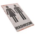 thumbnail image 1 of OULII 1Set Small Bathroom Signs in Retro Style for Home Wall Hangings 11.71X7.78X0.04In, 1 of 8