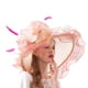 thumbnail image 2 of SAYOO Sombrero de mujer elegante tela de malla plegada con flores adornadas con cornisa ancha SAYOO  moda, 2 of 7