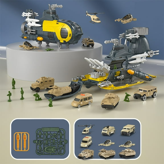 Arestory Children's Submarines Military Base Combination Series Toys Wholesale Combination Assembled Submarines Storage Military Combination