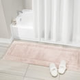 thumbnail image 2 of mDesign Bathroom 100% Cotton Rectangular Rug, Long Runner, 60" x 21", Blush Pink, 2 of 7