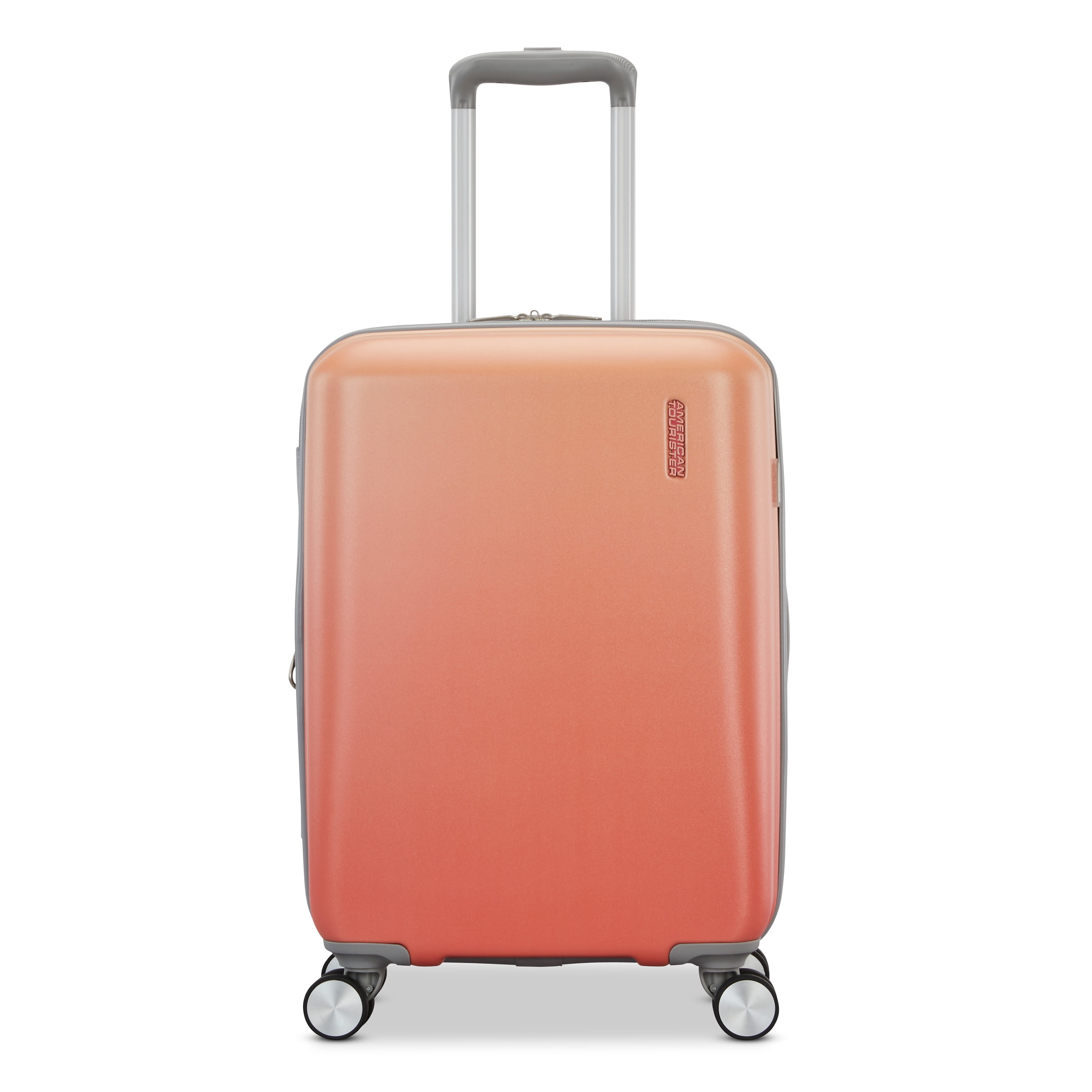 American Tourister Moonlight II 20-Inch Carry On Luggage with Spinner Wheels - Ombre Peach