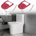 thumbnail image 2 of 2Pcs High Performances Toilet Flapper Rubber Toilet Flapper Replacement Water Saving Toilet Flapper with Stainless Chain, 2 of 4