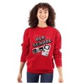thumbnail image 3 of Old School Retro Video Gamer Nerd Unisex Plus Fleece Graphic Sweatshirt Brisco Brands 2X, 3 of 5