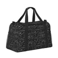 thumbnail image 2 of Disketp Black Scientific Bolsa de Viaje Tipo Duffle, Bolso de Mano para Fin de Semana para Mujer, Bolsa de Gimnasio Ligera para Hombre, Esencial para Viajes, 2 of 7