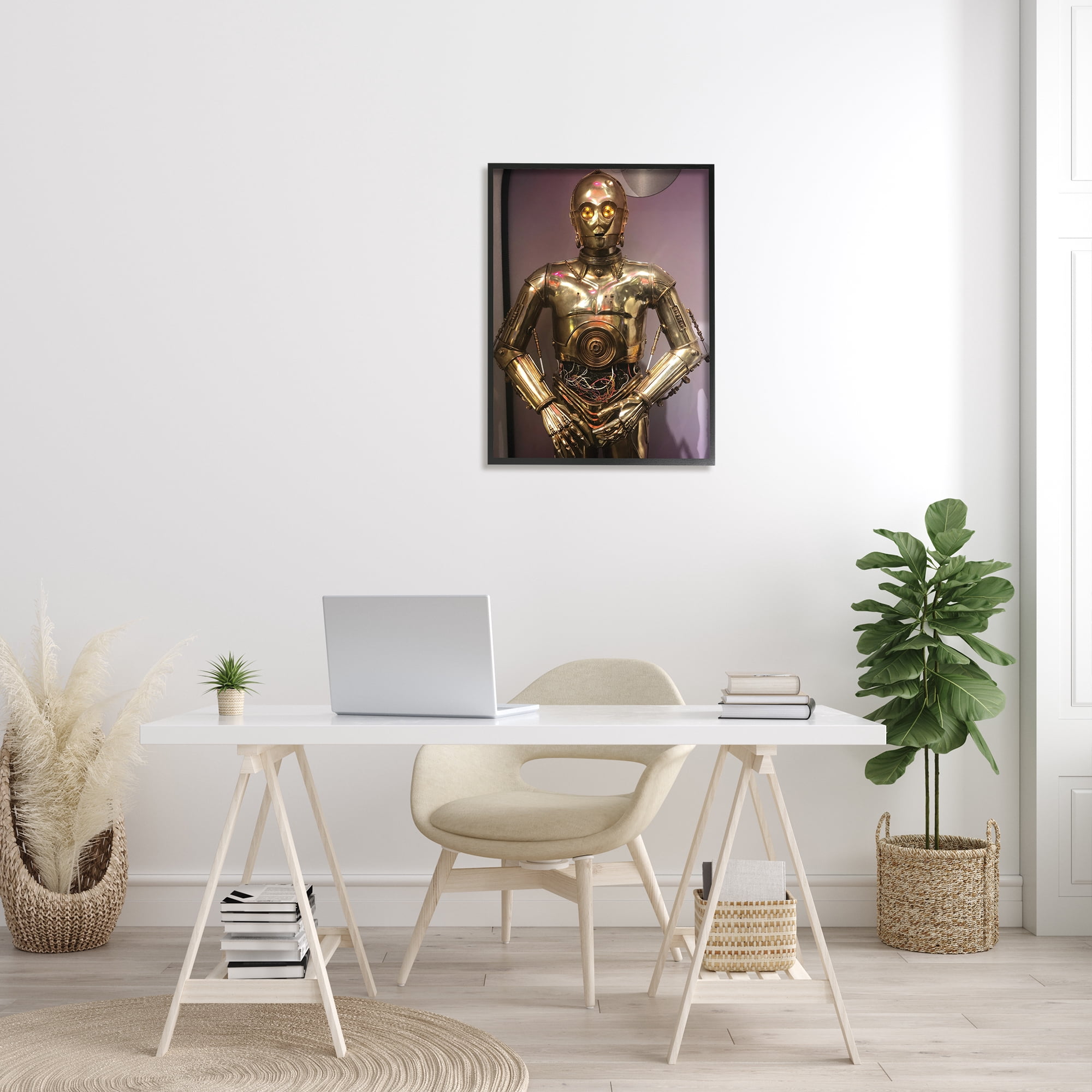Stupell Industries Retro Sci-Fi Icon Cinematic Space Robot, 24 x 30, Designed by Nice Nshuti