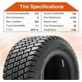2 Pack 16x6.508 Lawn & Garden Tire 4PR 16x6.58 Mower Turf Tires