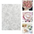 thumbnail image 2 of Xoxingysm Gift Wrapping Paper Floral Wrapping Paper Mini Roll White Flowers Gift Wrap Paper for Birthday Wedding Wrapping, A Set of 10 Bouquet Wrapping Papers, 2 of 9
