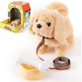thumbnail image 1 of Juguetes para pasear perros, perros de juguete que pueden caminar, ladrar y menear la cola, el mejor regalo para que los niños crezcan con ellos, 1 of 5