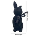 thumbnail image 2 of Tyidzon Flocked Bunny Easter Decorations with Bow Ties, Rabbit Figurines for Easter Centerpieces, Spring Home Tabletop Shelf Decor & Seasonal Gift, 2 of 6