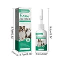 CEHVOM Dog Ear Cleaner 20ML, Dog Ear Cleaning Solution,Pet Ear Wash Cleaner & Controlling Odor