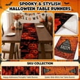 thumbnail image 2 of Table Runner Jack O Lantern Printed Single Piece for Halloween Home Dining Decor, 2 of 6
