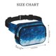 thumbnail image 4 of Disketp Blue Glitter Sparkles Riñonera de Doble Capa, Bolsa de Cintura Ajustable para Viajes, Correr y Senderismo, Riñonera Ligera para Hombre y Mujer, 4 of 9