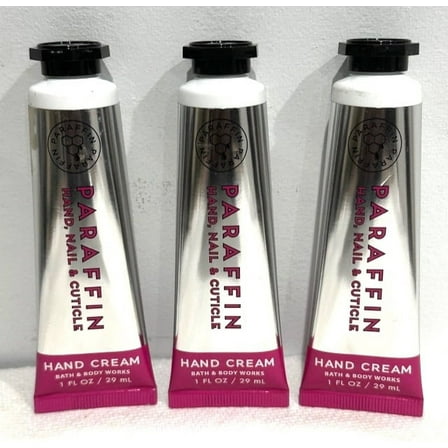 Bath & Body Works Paraffin Hand, Nail & Cuticle Hand Cream, 1 fl oz. (Pack of 3)