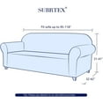 thumbnail image 3 of Subrtex 1-Piece Stretch Sofa Slipcover Non Slip Couch Cover, Texture Grid Pattern, 3 of 6