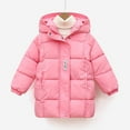 thumbnail image 2 of KPOPLK Hooded Puffer Jackets for Boys and Girls – Lightweight and Packable – Autumn and Winter Coat, Warm and Comfy(7-8 Years,Pink), 2 of 5
