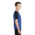 thumbnail image 3 of Sport-Tek Youth PosiCharge Competitor Sleeve Blocked Tee-XL (True Royal/ Black), 3 of 6
